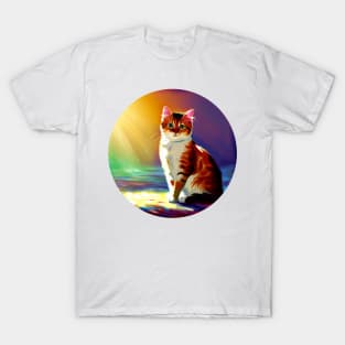 Cat On the Edge of the Sunbeam T-Shirt